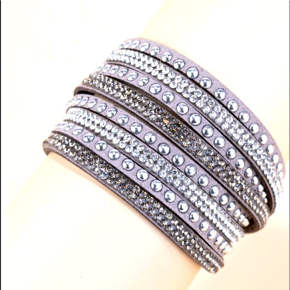 Light Gray Wrap Bracelet - Picture 2 of 2
